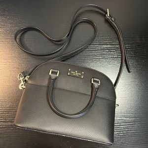 Kate Spade black small dome crossbody